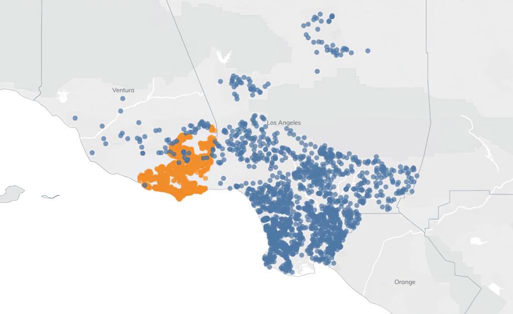 Image of Woolsey Fire map